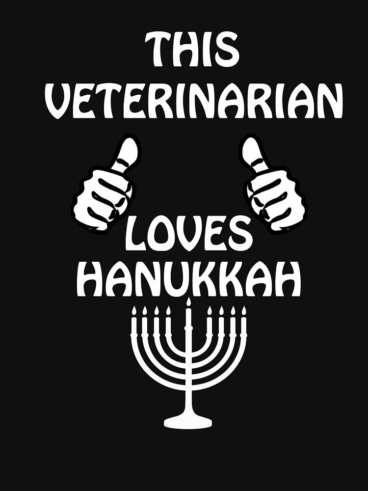 Veterinarian Hanukkah funny shirt by drimel