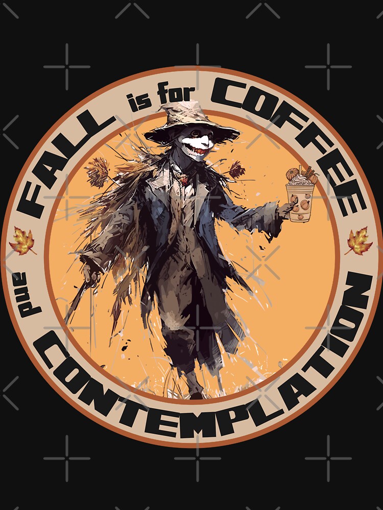 Fall is for Coffee and Contemplation Autumn Design by LittleMagicShop