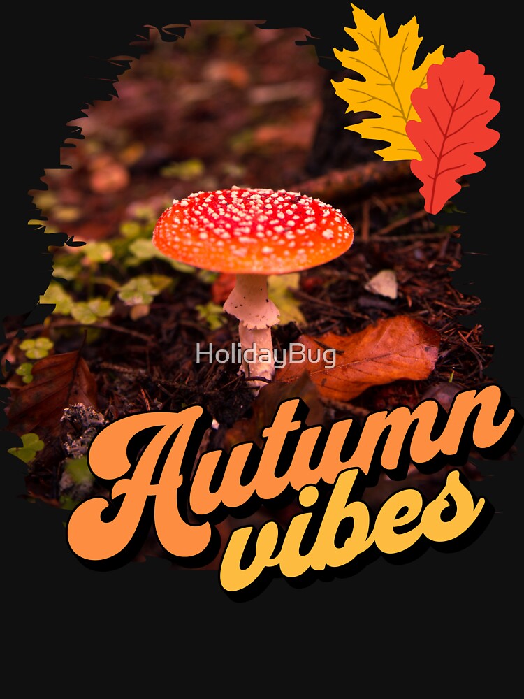 Autumn Vibes, red mushroom by HolidayBug
