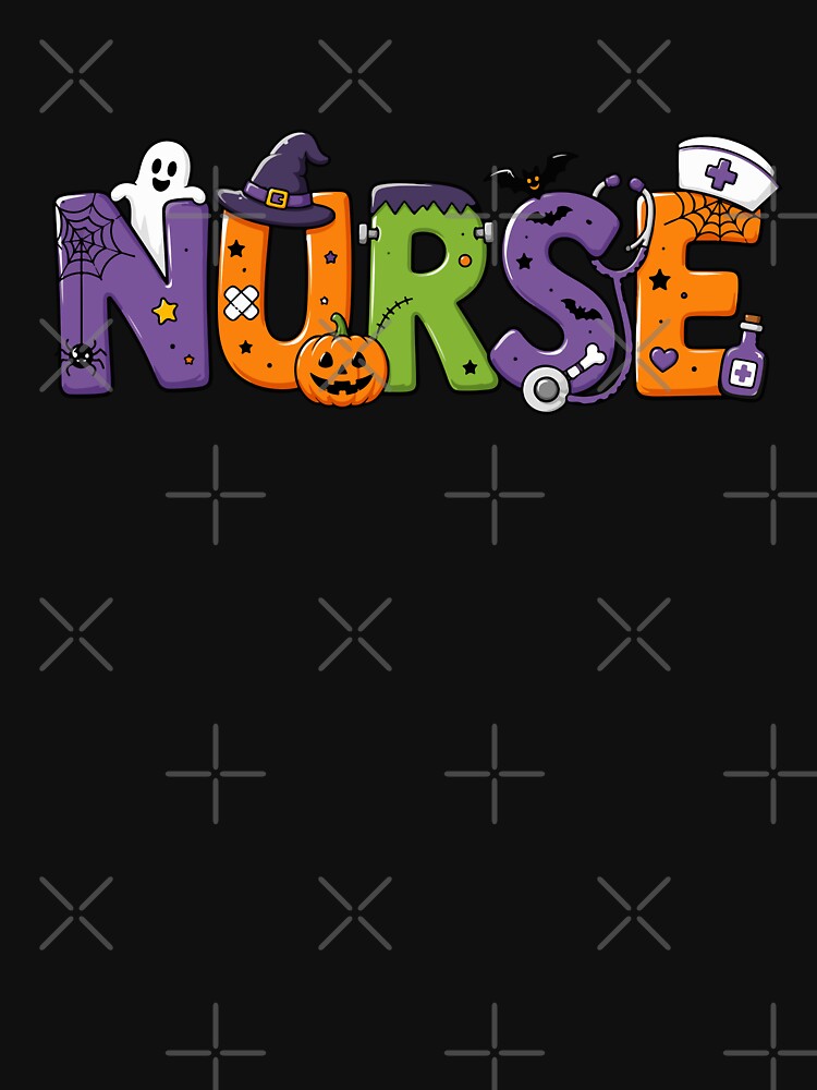 NURSE HALLOWEEN colorful ghosts by YNELENT