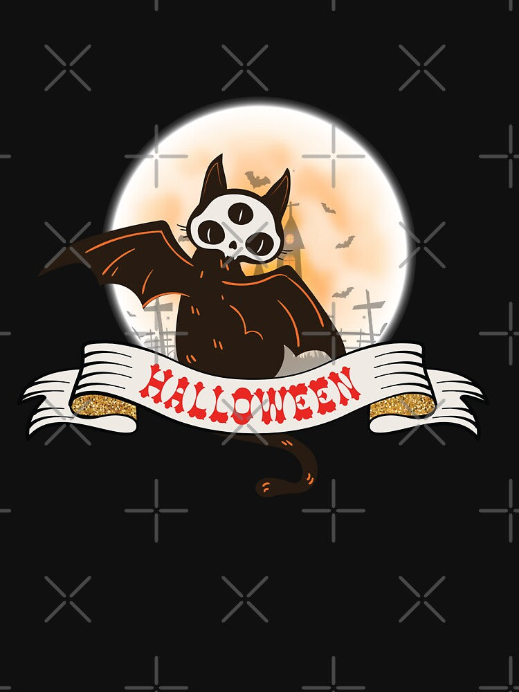 Happy Halloween Demon cat design by Le Huy