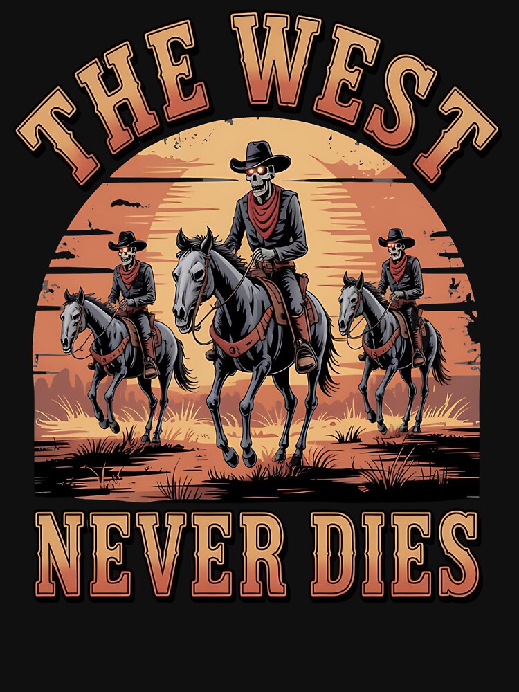 skeleton cowboy - western skeleton - cowboy skull - ghost cowboy - spooky cowboy - undead outlaw - dark western - cowboy bones - western gothic - skull illustration - desert bones - haunted saloon by JansenGS