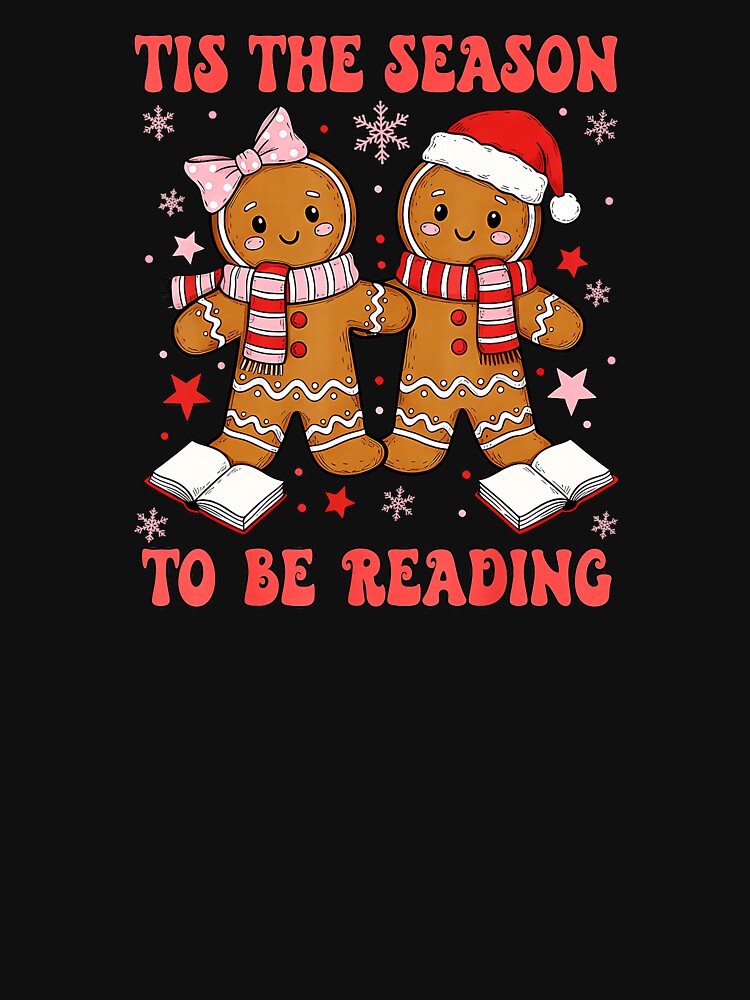 Tis The Season Reading Christmas Book Lovers Teacher by WayTBeenkenArt