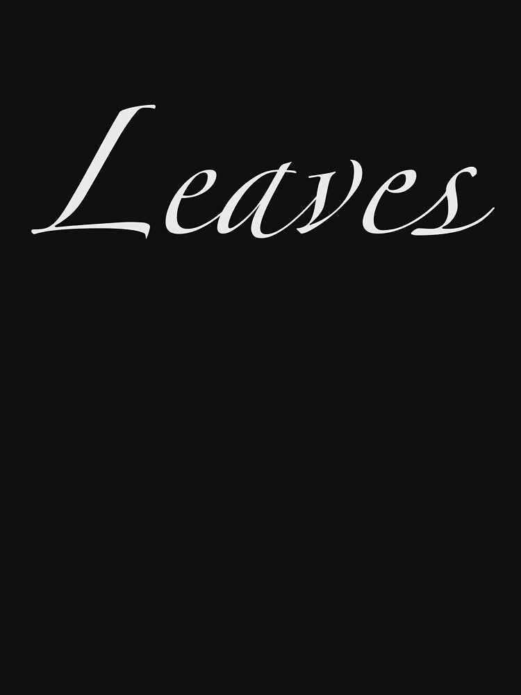Random Words - Leaves (white text) by YankeeDoodles