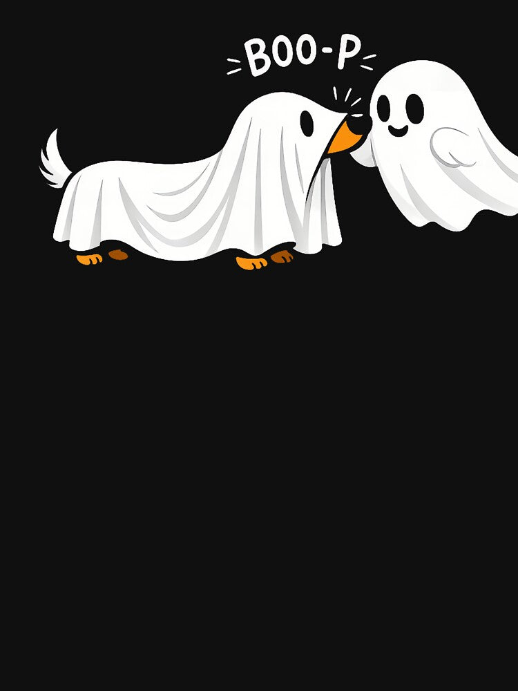 Boo Boo P Dog Ghost Funny Halloween Dog Lover by Teansnack