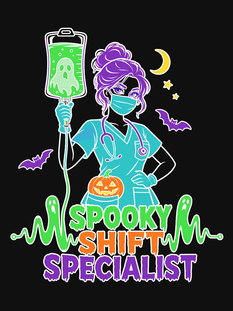 Halloween Nurse Humor | Spooky Shift Specialist Ghost Healthcare by Uglyandcute