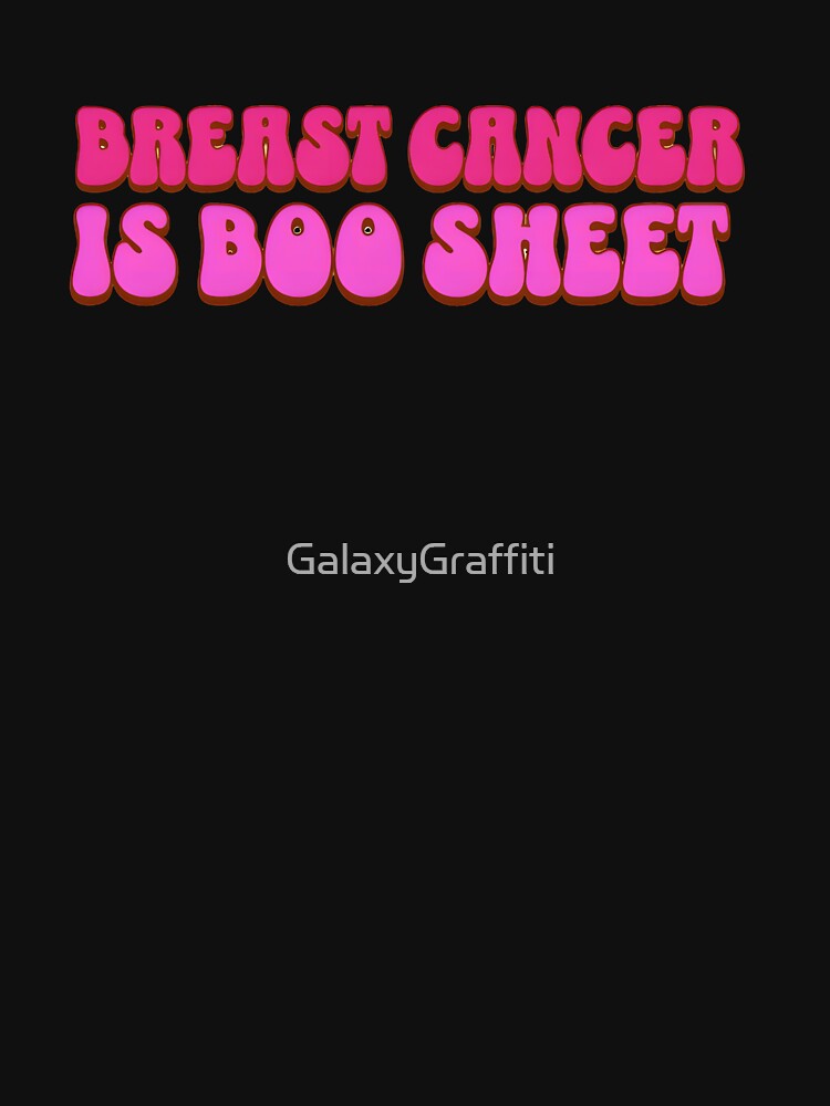 Breast Cancer Is Boo Sheet Halloween Breast Cancer Awareness Funny by GalaxyGraffiti