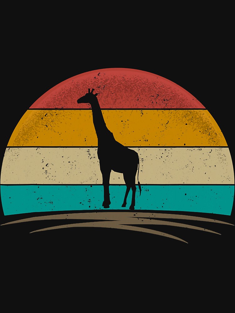 Vintage Giraffe Retro Distressed by BundlerVq