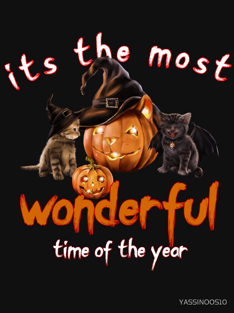 Its the most wonderful time of the year black cat halloween by YASSINOOS10