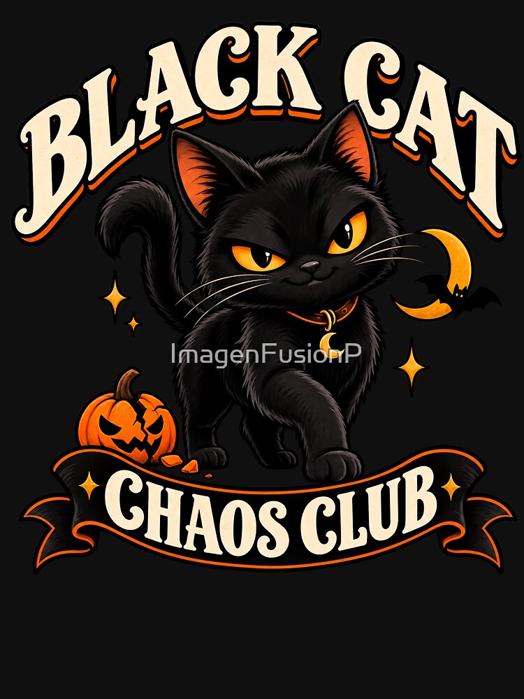 Black Cat Chaos Club Halloween by ImagenFusionP