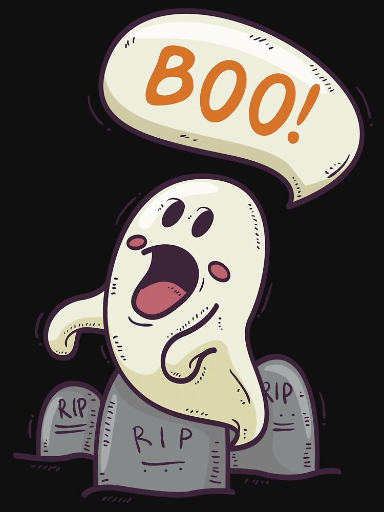 BOO - Halloween Boo Ghost by ZodesignArt