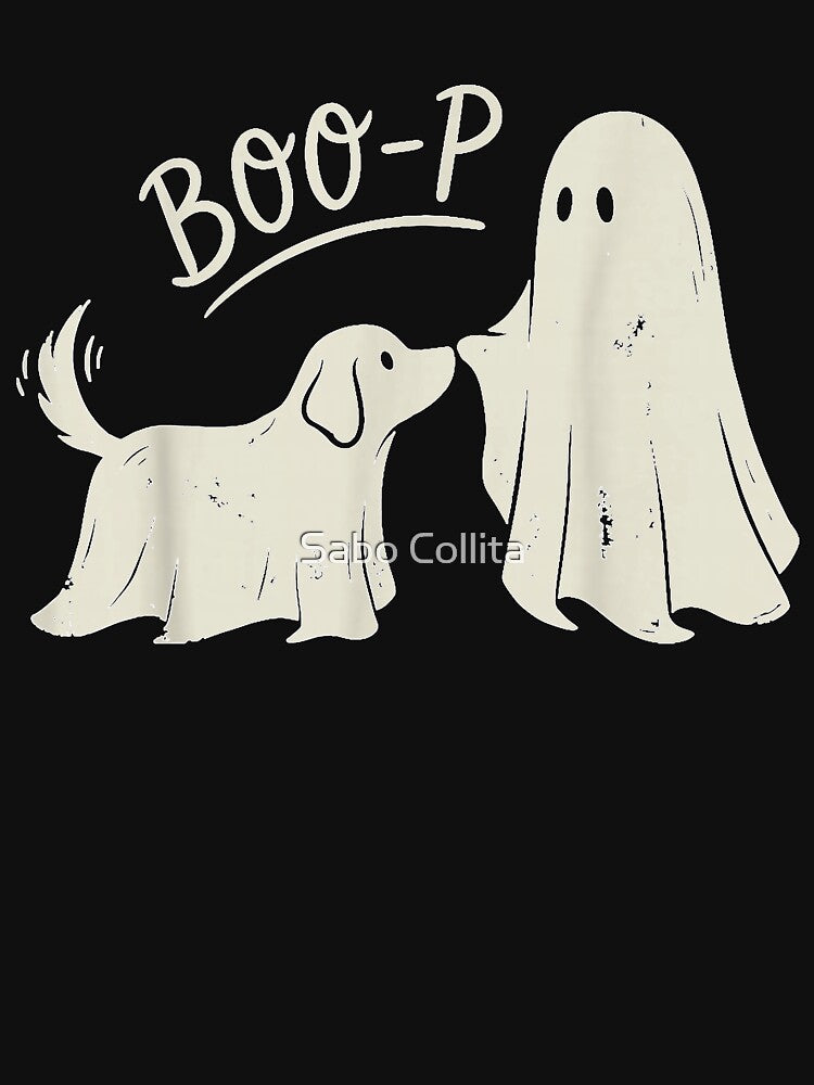 Halloween Boop Ghost Dog Spooky Season Dog Lover by SaboCollita