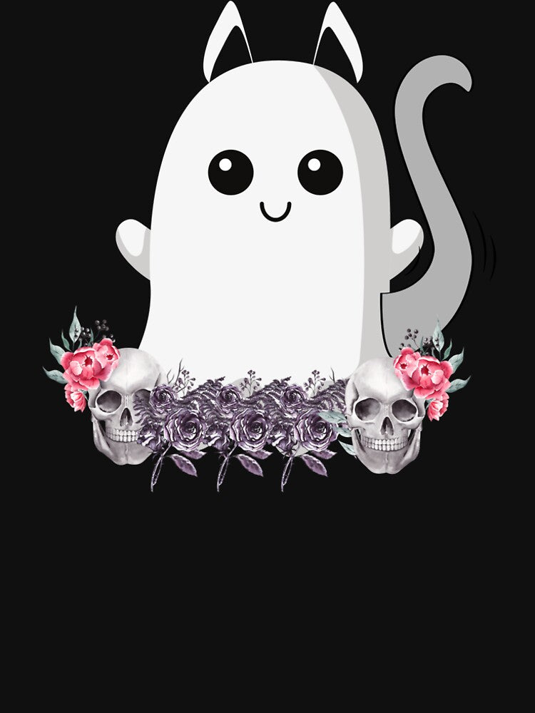 Ghost Dog floral. Halloween Dog . Scary Dog. Creepy Dog by Doggymadness