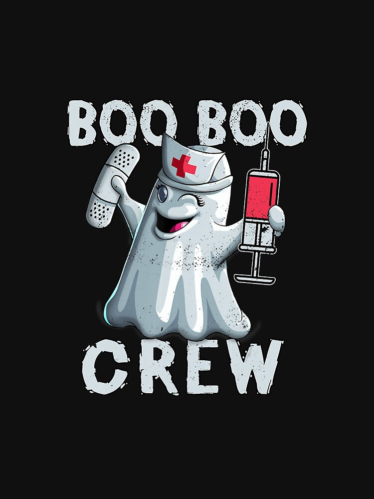 Boo Boo Crew Funny Nurse Ghost Halloween Girls Cos by WillieSmithShop