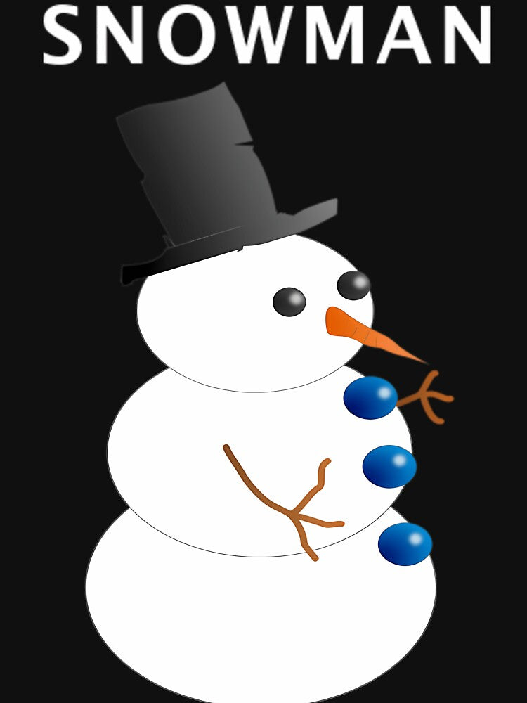 Logo Christmas Snowman Cool Funny by Shop-Art-bigfo
