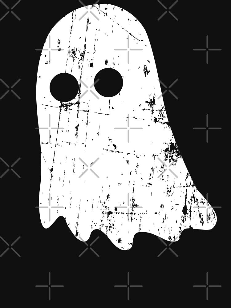 Cute Vintage Ghost – Simple Distressed Grunge Halloween by Butter Creative