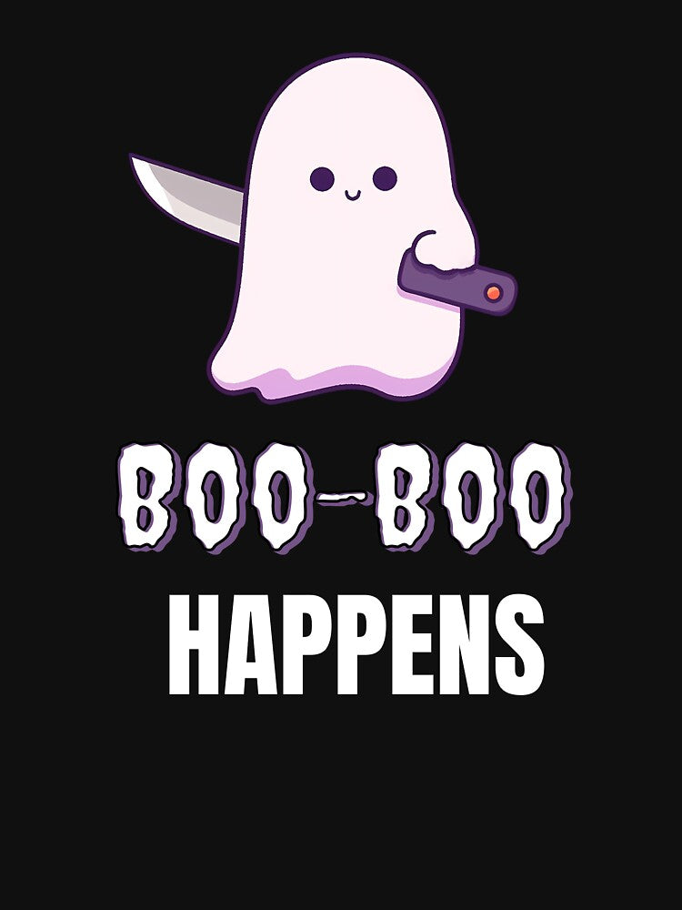 Boo Boo Happens Ghost Halloween joke by Asevera