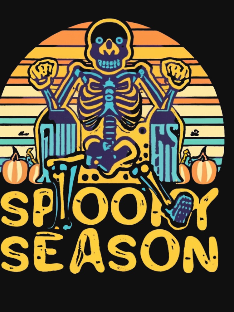 Spooky Season, Halloween Ghost, Spooky cute Ghost, Retro Vintage Sunset  Fall Autumn Design by MorielleKC