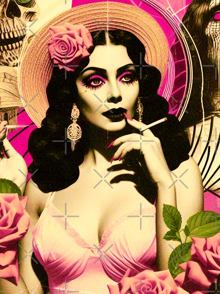 Retro Creepy Woman by PulpVintage