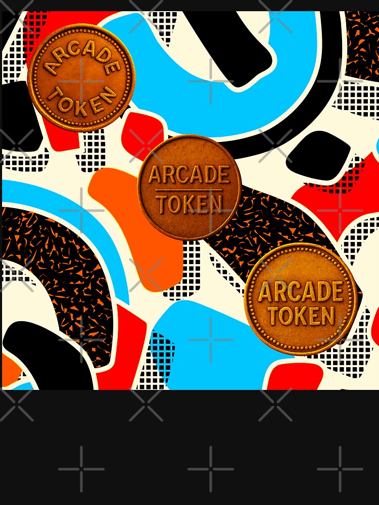 ❇️ INSERT COIN TO CONTINUE COLLECTION ❇️ - Arcade Carpet and Tokens - Retro Edition v8 by WheelieGdArt