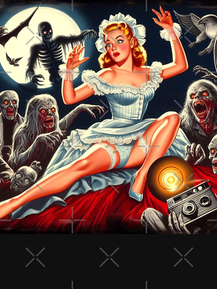 Retro Horror Pin-up by PulpVintage