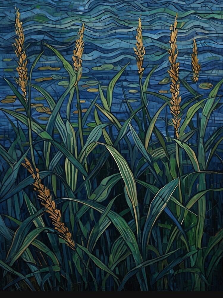 surreal grass and weed pattern by saly55887