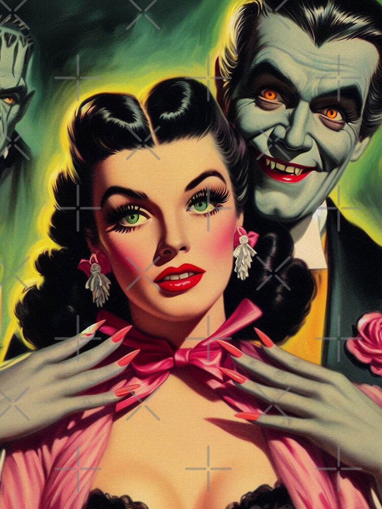 Vintage Vampire Woman by PulpVintage