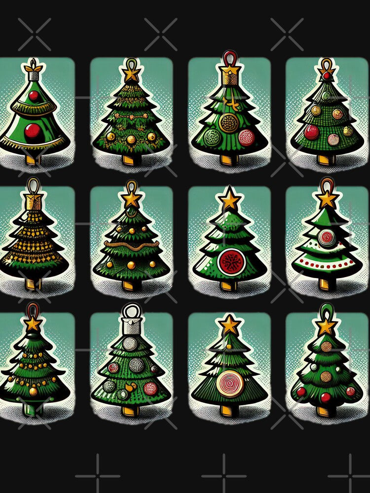 Christmas Tree vintage pattern ,Holiday Pattern,Vintage Christmas Pattern,christmas retro,Christmas Pattern by Expressions-Sel