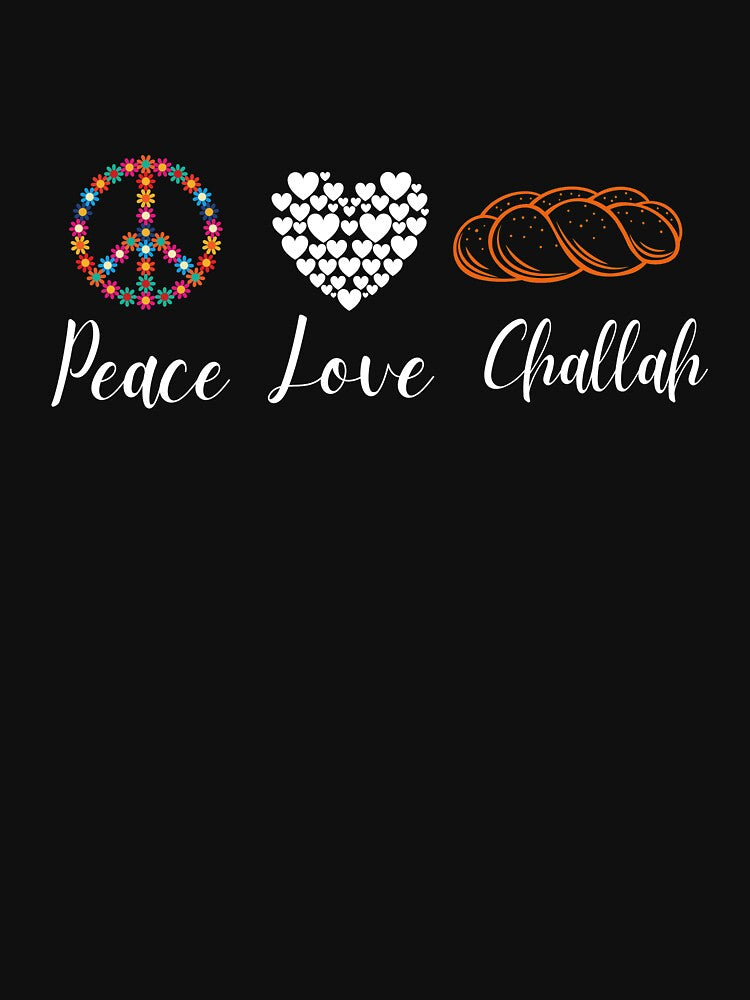 Peace Love Challah, Hanukkah Shirt, Happy Hanukkah, Funny Jewish Shirt, Jewish Gift, Hanukkah Gift, Jew Shirt by prteacool