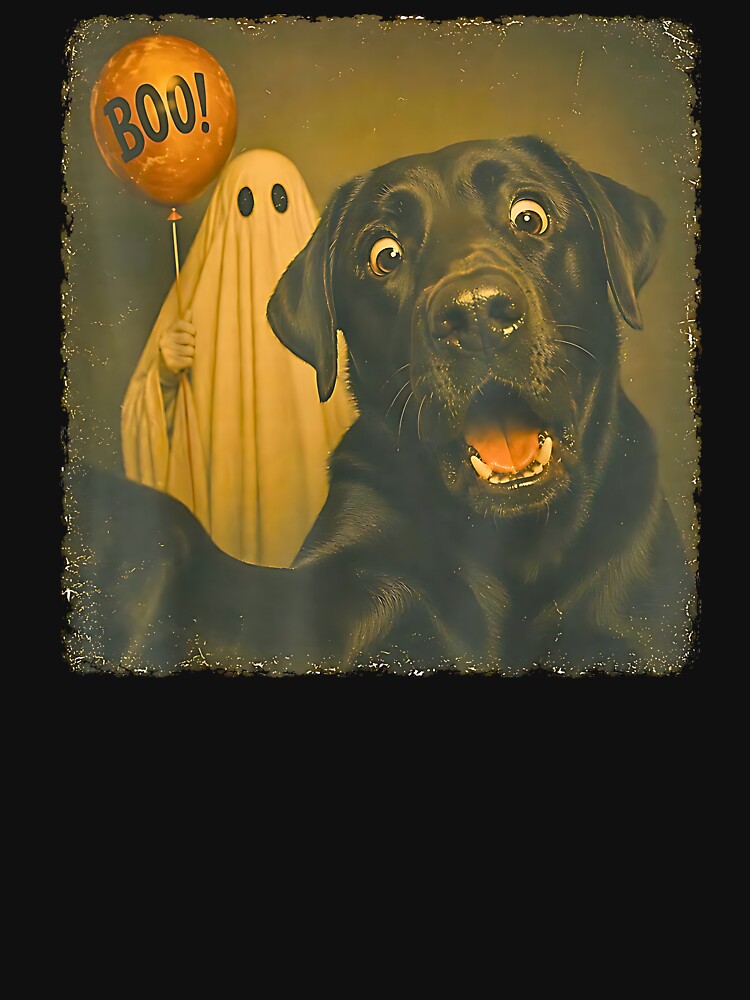 Funny dog Ghost Boo Halloween Selfie Dogs Meme by Rahamkshop