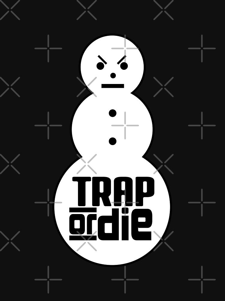 Funny Angry Snowman Cool Angry Snowman with a Santa Hat. Jeezy Snowman as a winter Ugly Christmas gift for fun Christmas and birthday. by streetwear style