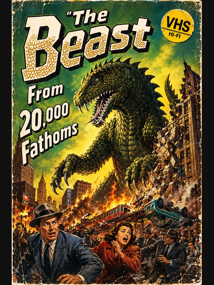 The Beast From 20,000 Fathoms - Retro 50s Sci Fi Horror B Movie Creature Feature by FilMate