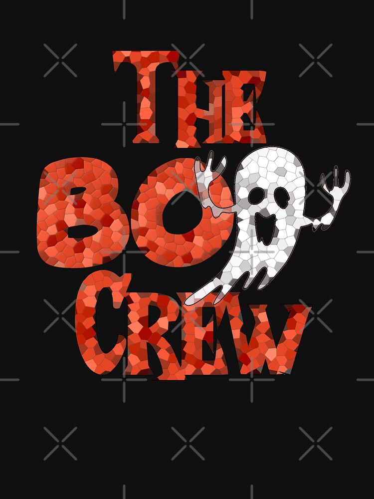 The Boo Crew - Orange Mosaic with ghost - family and sibling by hasbeenz