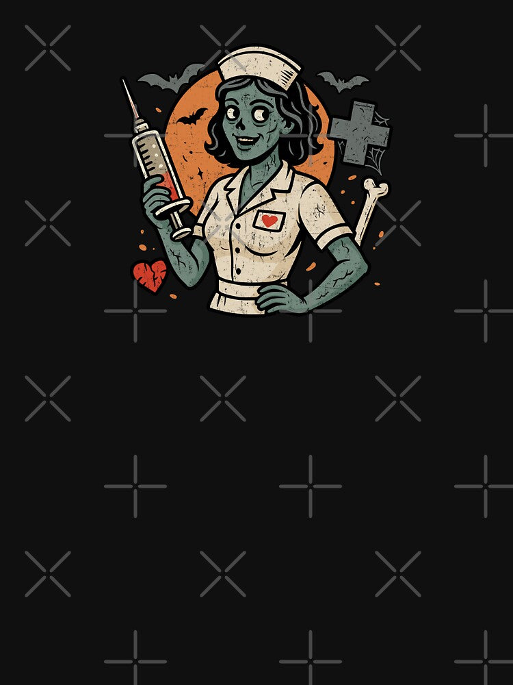 Spooky Vintage Zombie Nurse Halloween by LadyInEverGreen