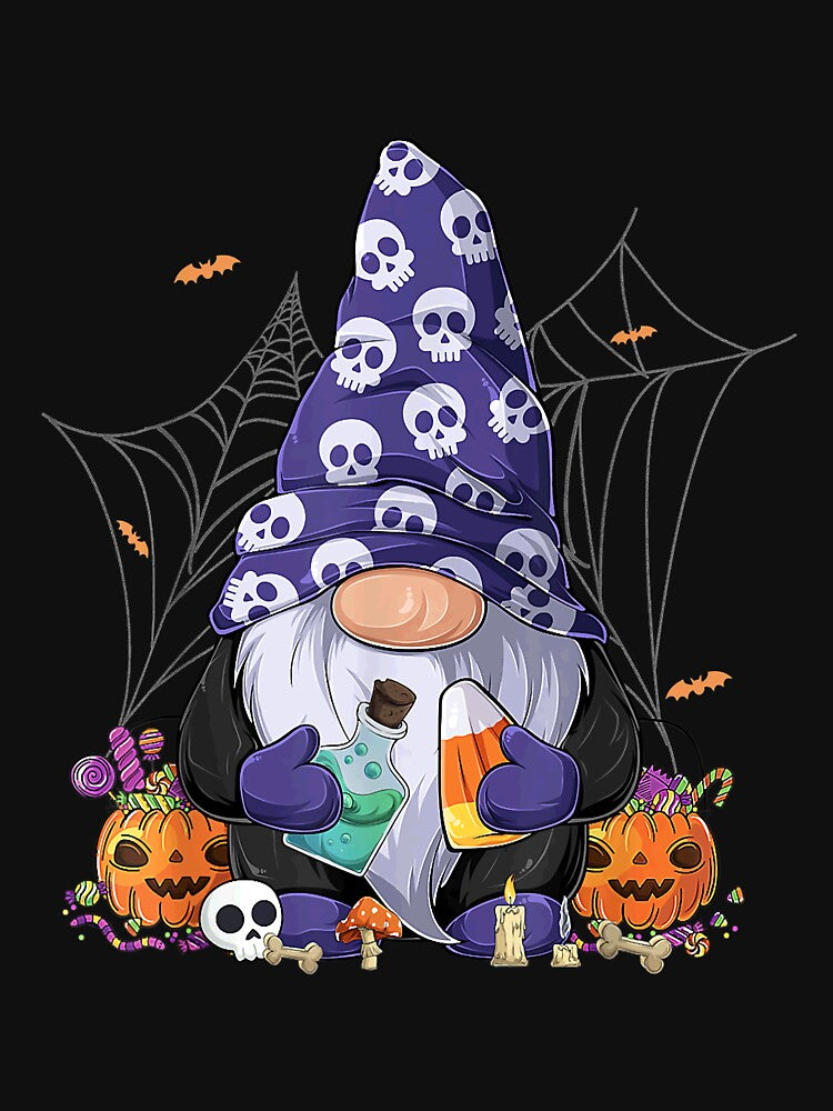 Cute Gnomes Happy Halloween Fall Candy Corn Pumpkin Men Kid T-Shirt.png by AdjiratouToure