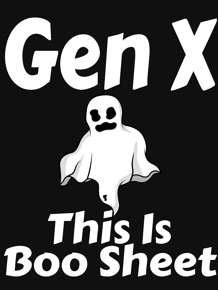 This Is Boo Sheet Gen X Halloween Funny Ghost Humor Generation X by Amazingtaste