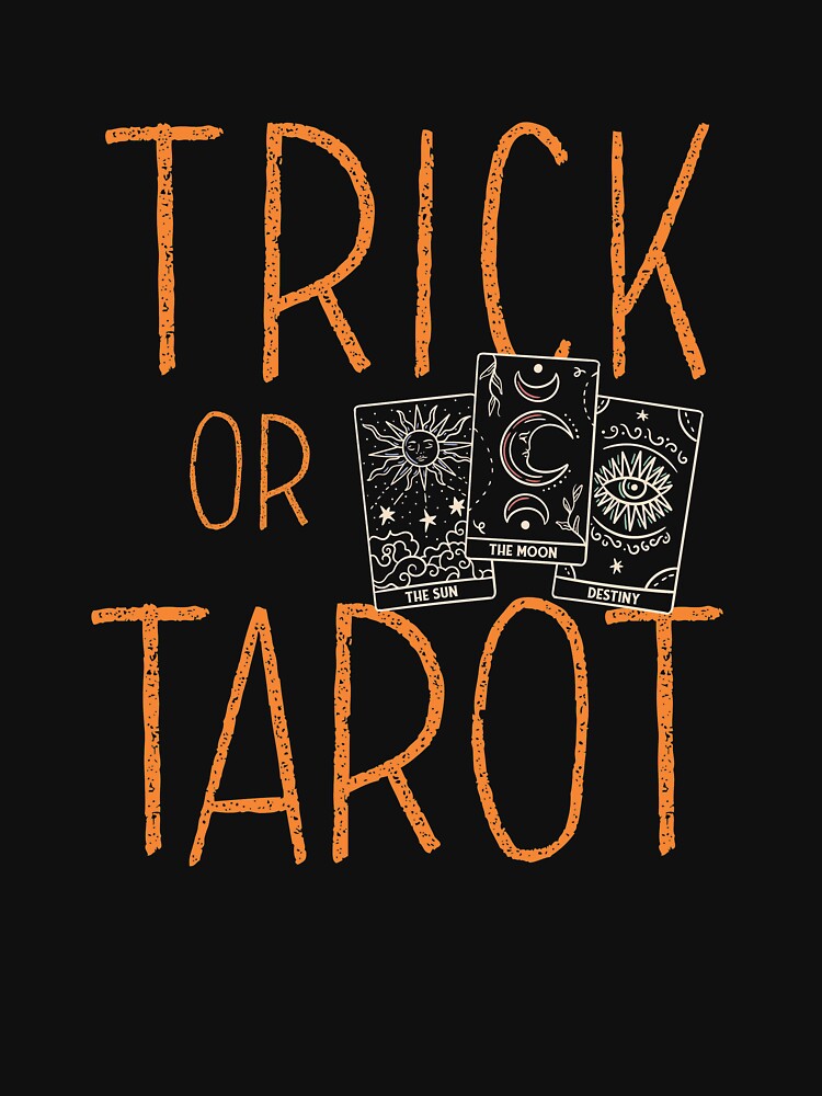 Trick Or Tarot Funny Psychic Tarot Card Halloween Tarot Gear by DynamicDesign