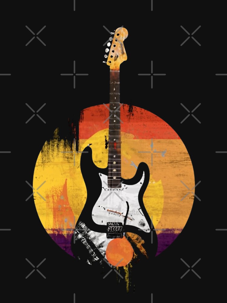 Electric Guitar and Sunset by Sketch-Shack