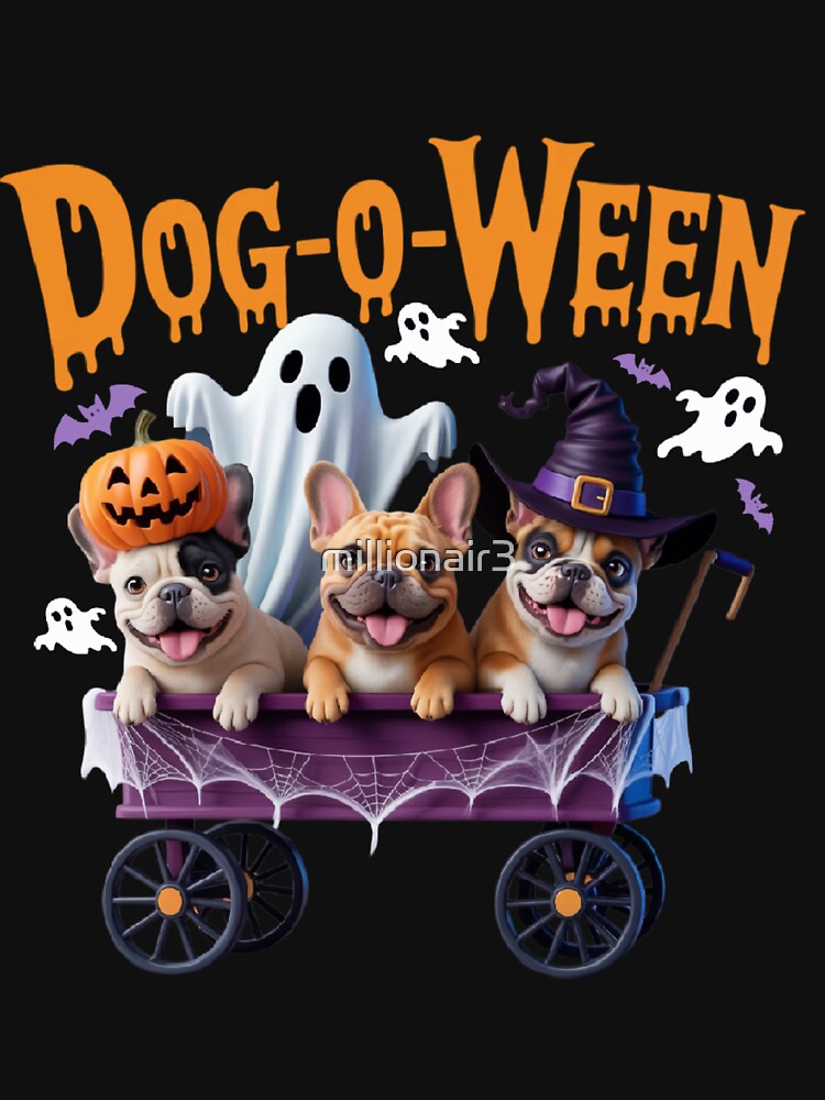 Cute French Bulldog Halloween Creepy Pumpkin Costume by millionair3