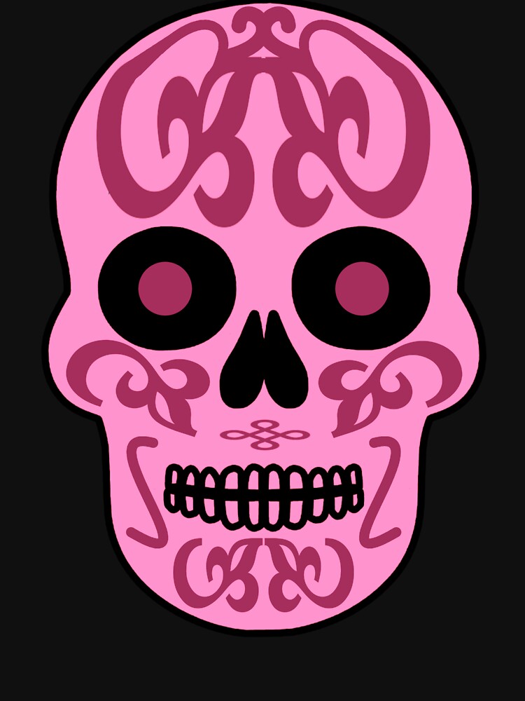 Dia De Los Muertos Sugar Skull Pink by mrtraz