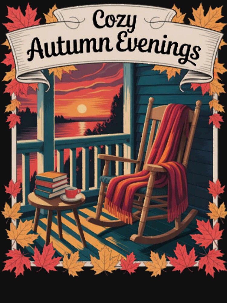 Cozy Autumn Evenings Fall Season October Book Coffee Lover by CraftyCuttable