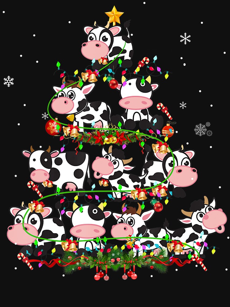 Cute Cows Christmas Tree Cow Ornaments Xmas by Nguyenhaithanh