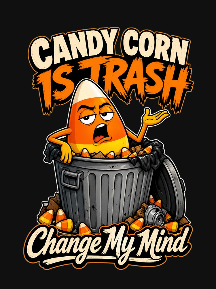 Funny Candy Corn Is Trash Halloween by Kaikab007