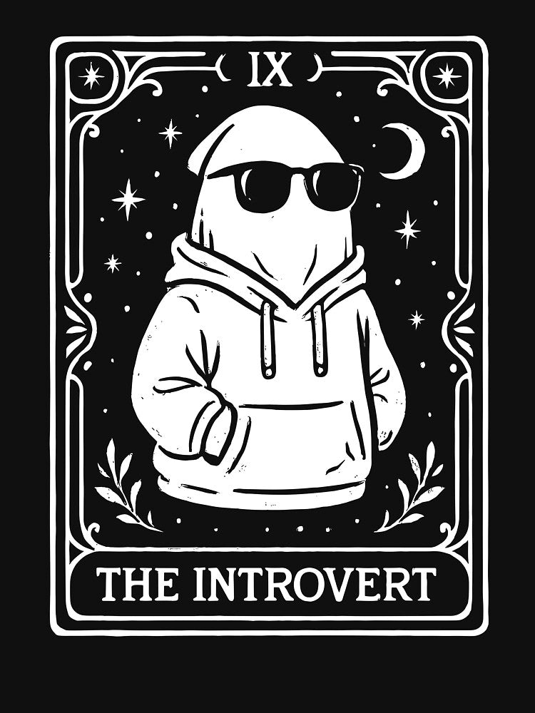 The Introvert Tarot Card by artistastshirt