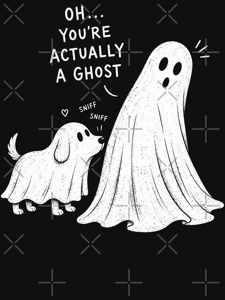 Oh You’re Actually a Ghost Funny Dog Halloween by will freed18