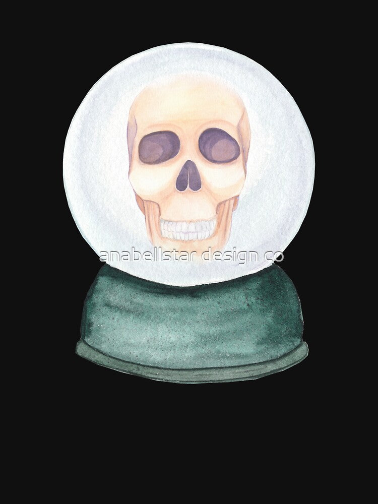 Halloween Crystal Ball Skull by anabellstar design co