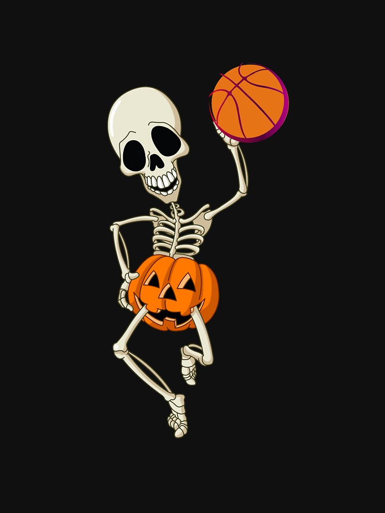 Halloween Basketball Skeleton Boys Basketball Players Scary Costume - Anatomy Fans Gift Halloween Pumpkin Basketball Themed by FunnySunny T-Shirts