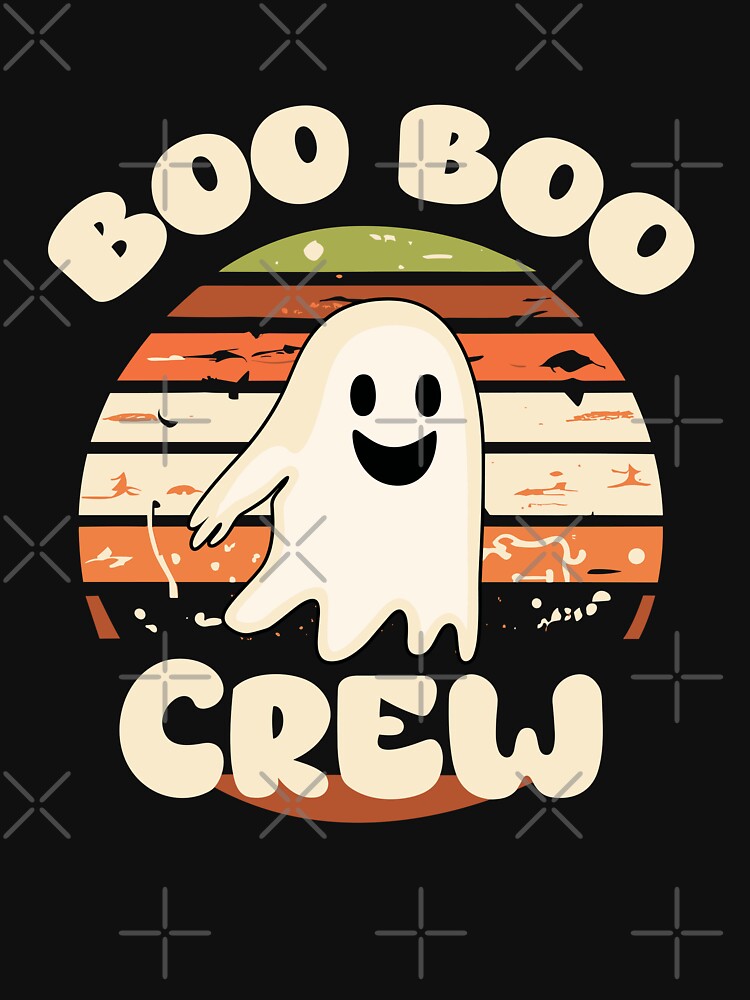 Halloween, Boo Boo Crew, smiling ghost by printerrificart