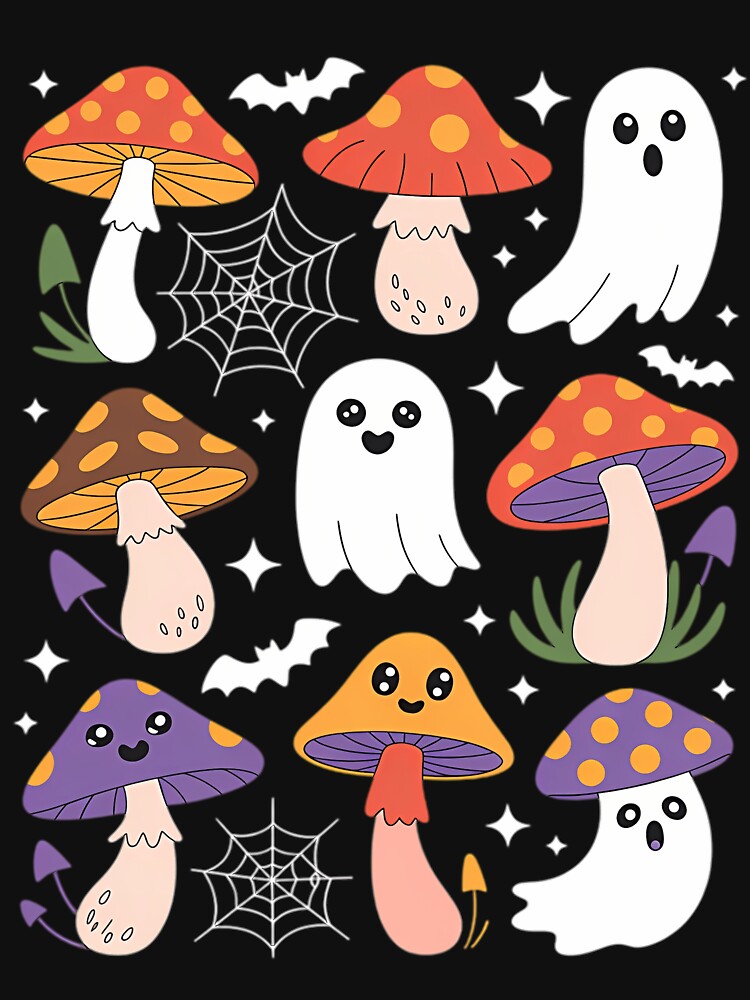 Mushroom Ghosts Fairy Goblincore by kijaywensela