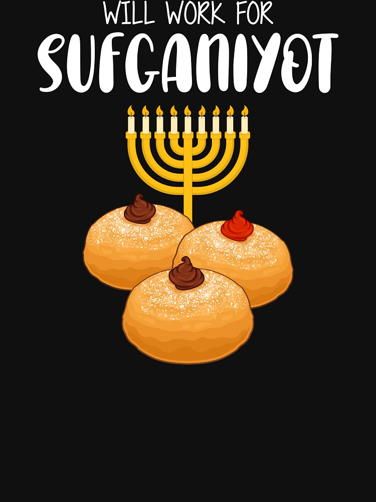Funny Hanukkah Menorah Will Work For Sufganiyot product by jakehughes2015